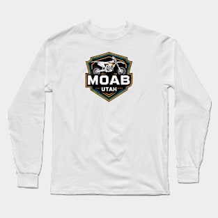 Moab Utah Motorcycle Off Road Adventure Long Sleeve T-Shirt